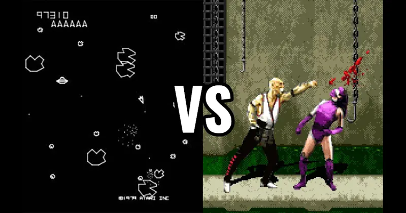 Asteroids vs. Mortal Kombat