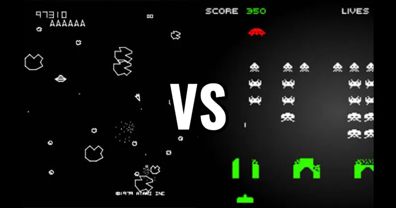 Asteroids vs. Space Invaders