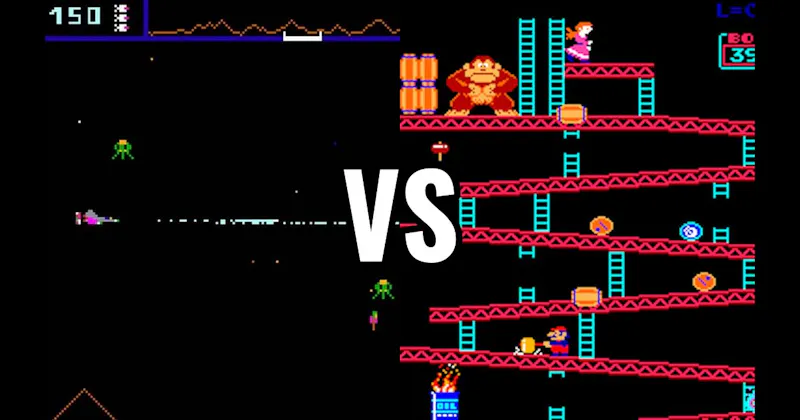 Defender vs. Donkey Kong
