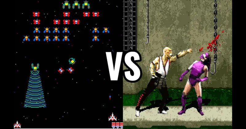 Galaga vs. Mortal Kombat