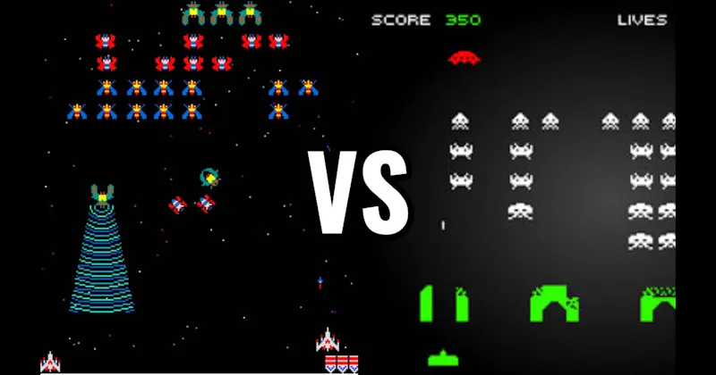 Galaga vs. Space Invaders