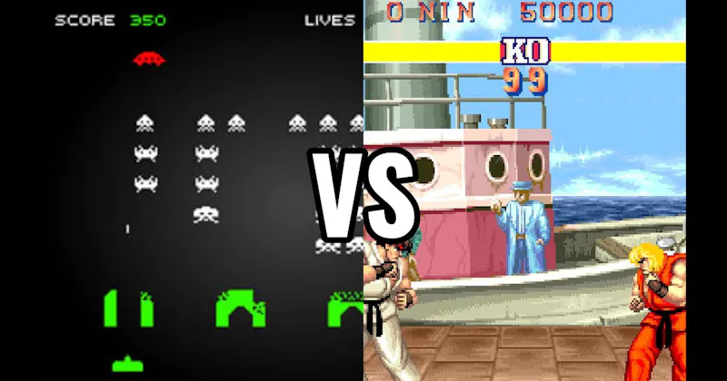 Space Invaders vs. Street Fighter II