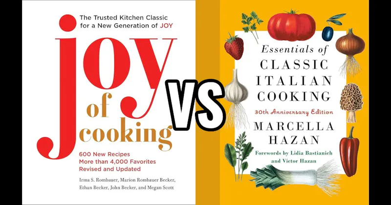 Essentials of Classic Italian Cooking vs. The Joy of Cooking