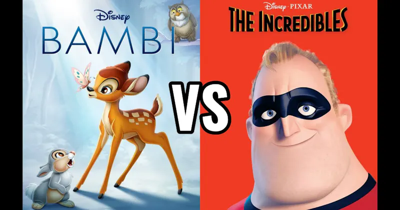 Bambi vs. The Incredibles