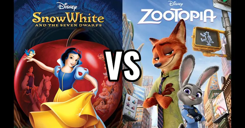 Snow White and the Seven Dwarfs vs. Zootopia