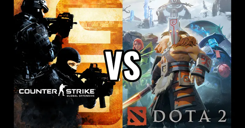 Counter-Strike: Global Offensive vs. Dota 2