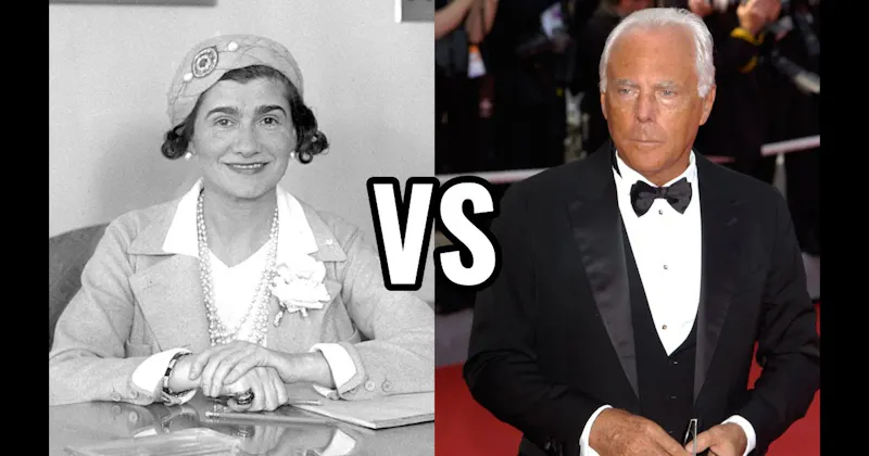 Coco Chanel vs. Giorgio Armani