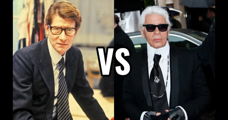 Karl Lagerfeld vs. Yves Saint Laurent