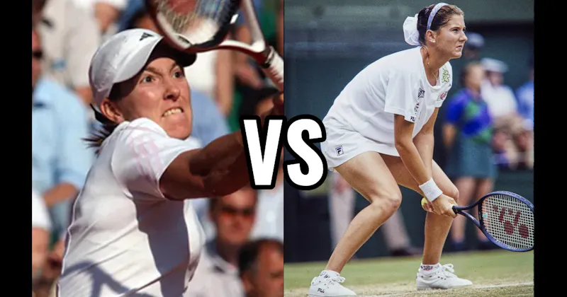 Justine Henin vs. Monica Seles
