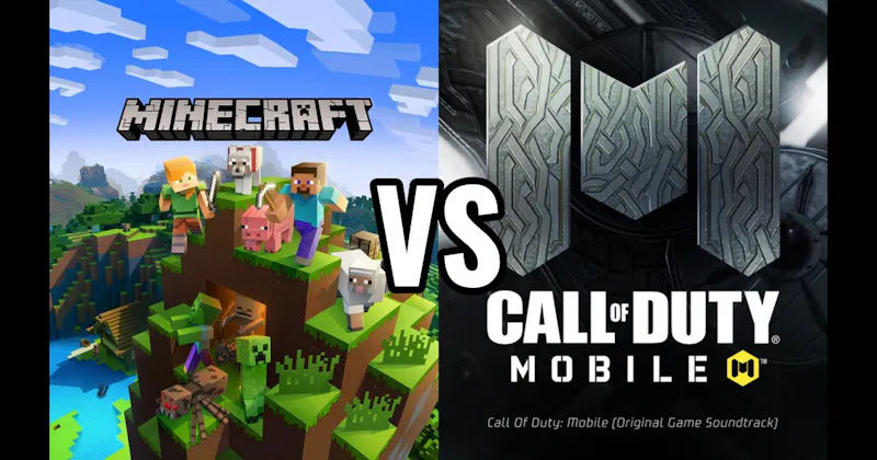 Call of Duty Mobile vs. Minecraft Pocket Edition