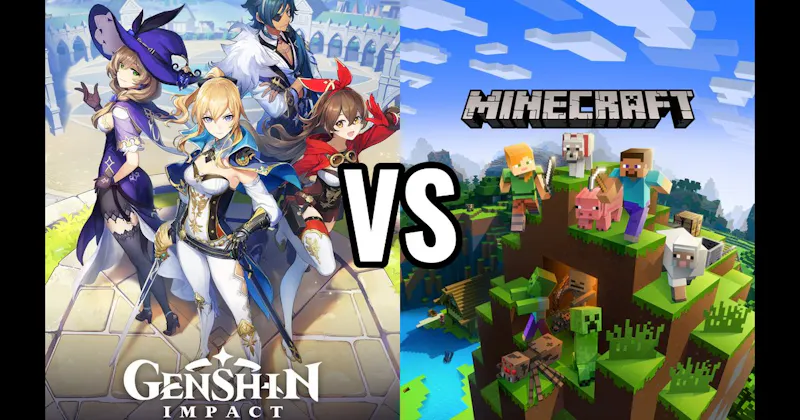 Genshin Impact vs. Minecraft Pocket Edition