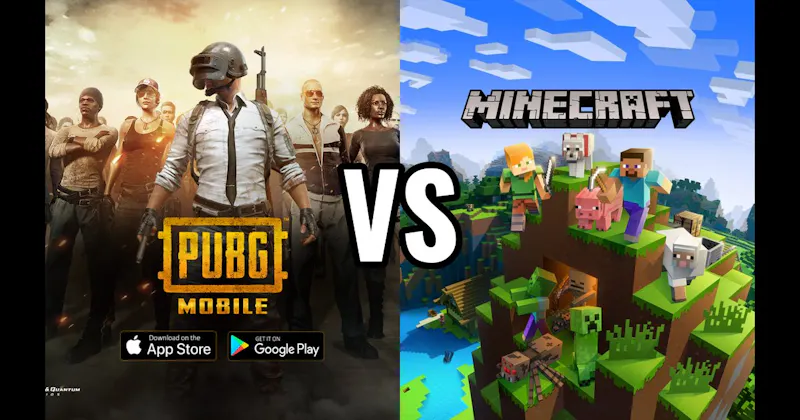Minecraft Pocket Edition vs. PUBG Mobile