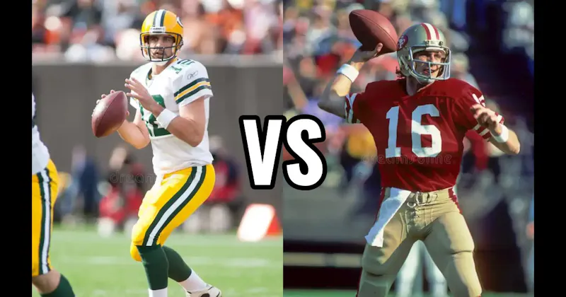 Aaron Rodgers vs. Joe Montana