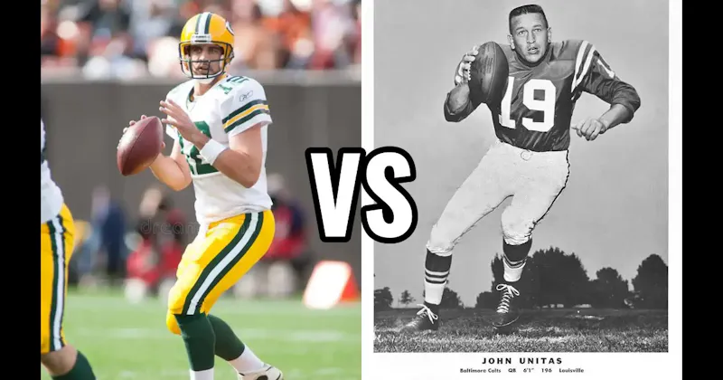 Aaron Rodgers vs. Johnny Unitas