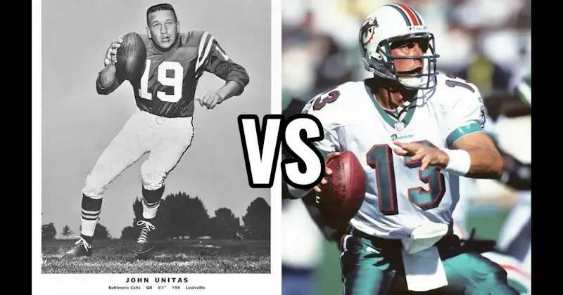 Dan Marino vs. Johnny Unitas
