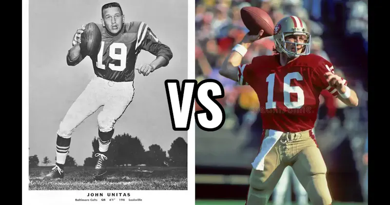 Joe Montana vs. Johnny Unitas