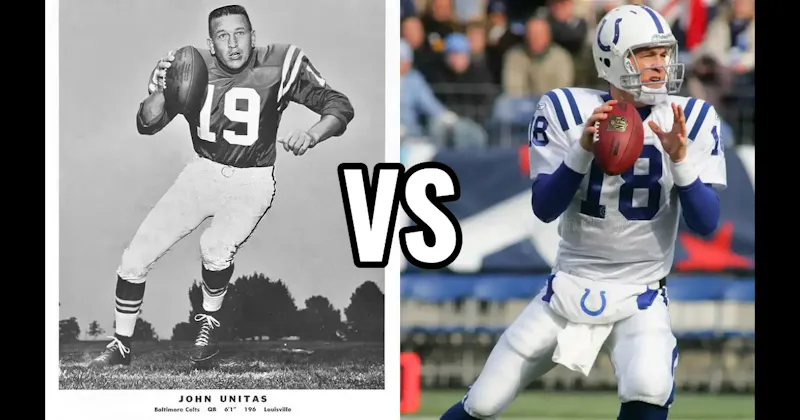 Johnny Unitas vs. Peyton Manning