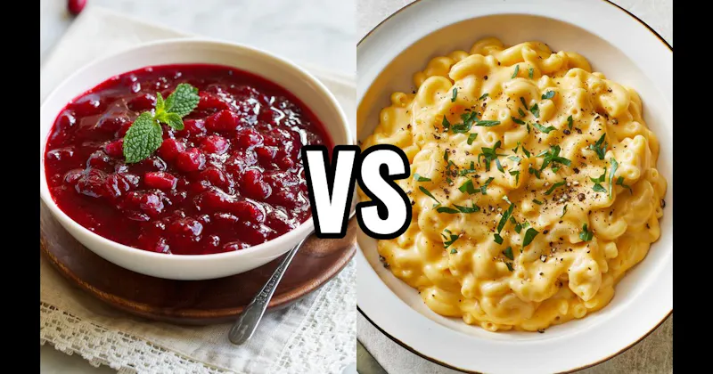 Cranberry Sauce vs. Macaroni and Cheese