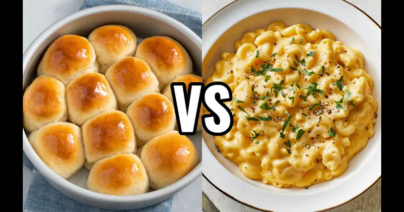 Dinner Rolls or Biscuits vs. Macaroni and Cheese