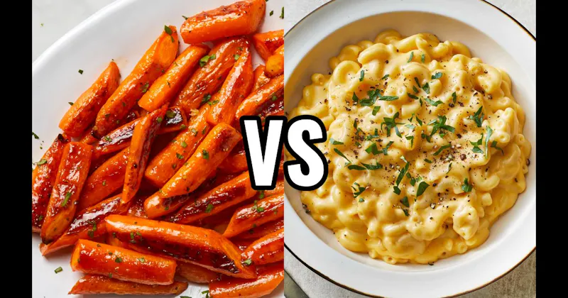 Glazed Carrots vs. Macaroni and Cheese