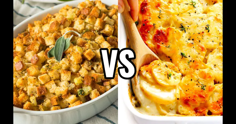Scalloped Potatoes vs. Stuffing / Dressing
