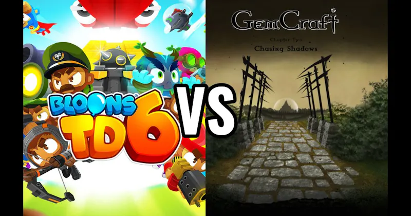 Bloons TD 6 vs. GemCraft - Chasing Shadows