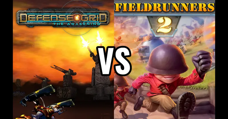 Defense Grid - The Awakening vs. Fieldrunners