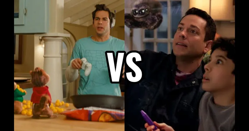 Alvin and the Chipmunks: The Squeakquel vs. Harold And The Purple Crayon